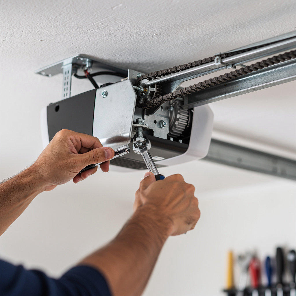 Denver Garage Door Repair professional technician installing and repairing garage door openers